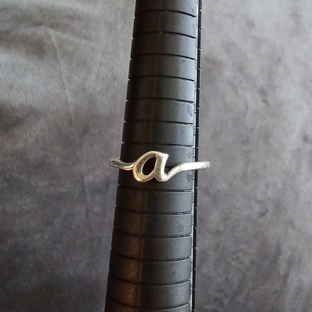 James Avery Script "A" Initial Ring